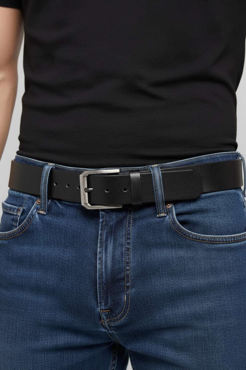 Guard Metal Tokalı Erkek Kemer Siyah