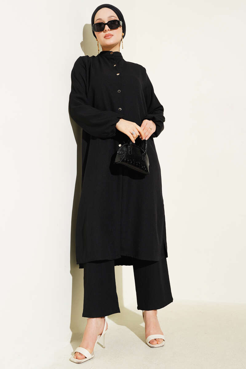 Hakim Yaka Uzun Tunik İkili Takım