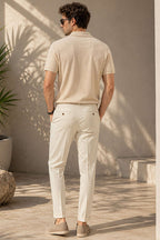 Polo Yaka Basic Fermuarlı T-shirt