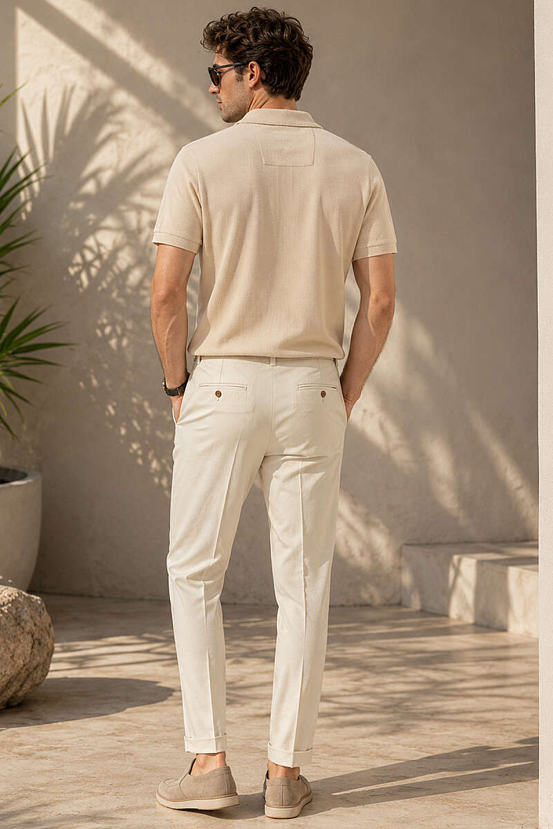 Polo Yaka Basic Fermuarlı T-shirt