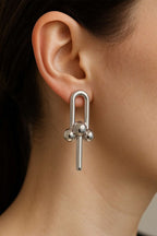 Stylish Modern Interlocking Earrings
