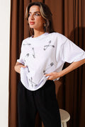 İğne Baskılı Basic T-shirt