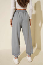 İki İp Paça Lastikli Jogger Pantolon