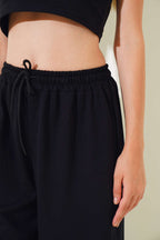 İki İp Paça Lastikli Jogger Pantolon