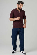 İnce Polo Yaka Merserize Erkek T-shirt