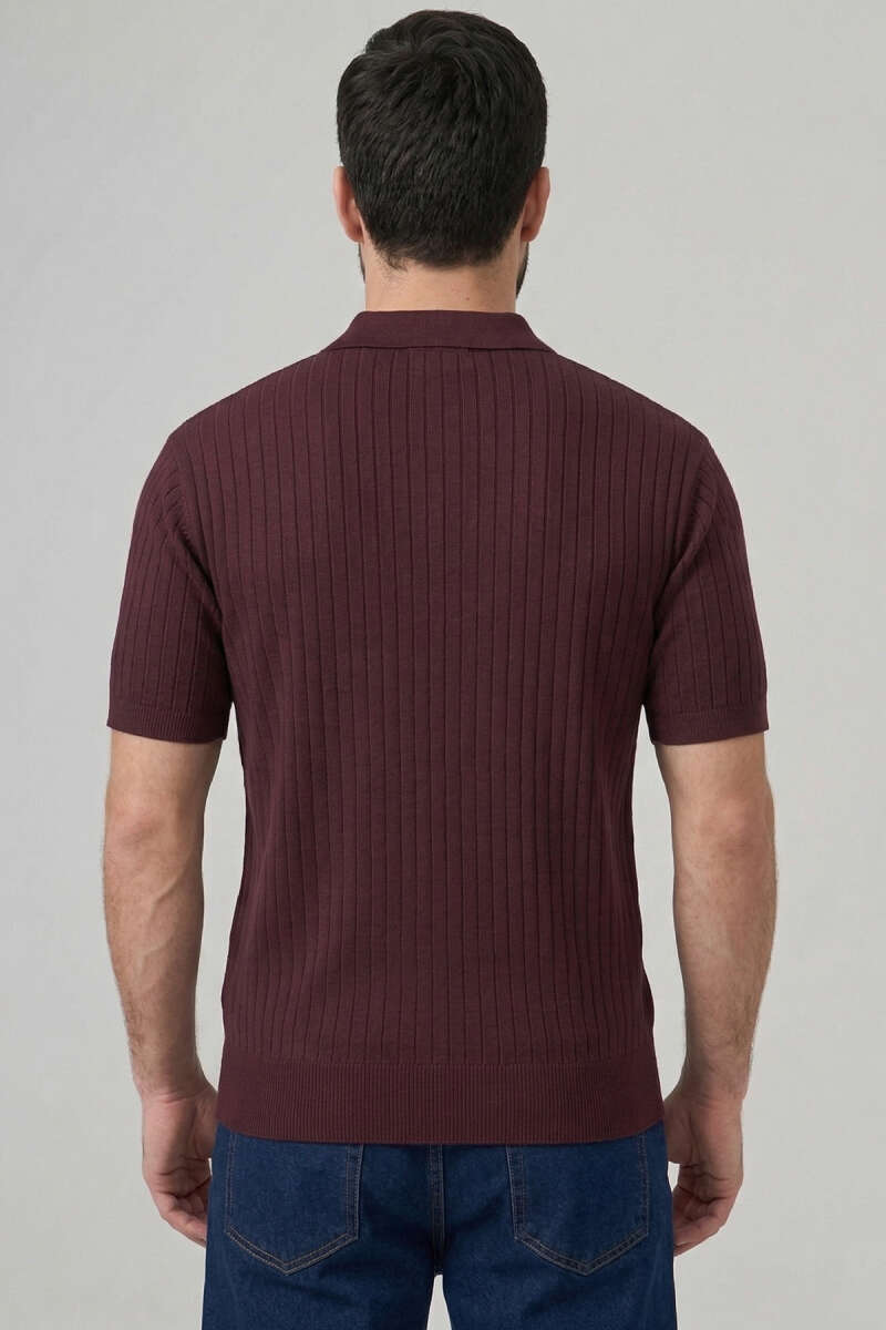 İnce Polo Yaka Merserize Erkek T-shirt