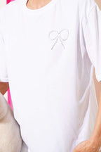 İnci Fiyonk Taşlı T-shirt