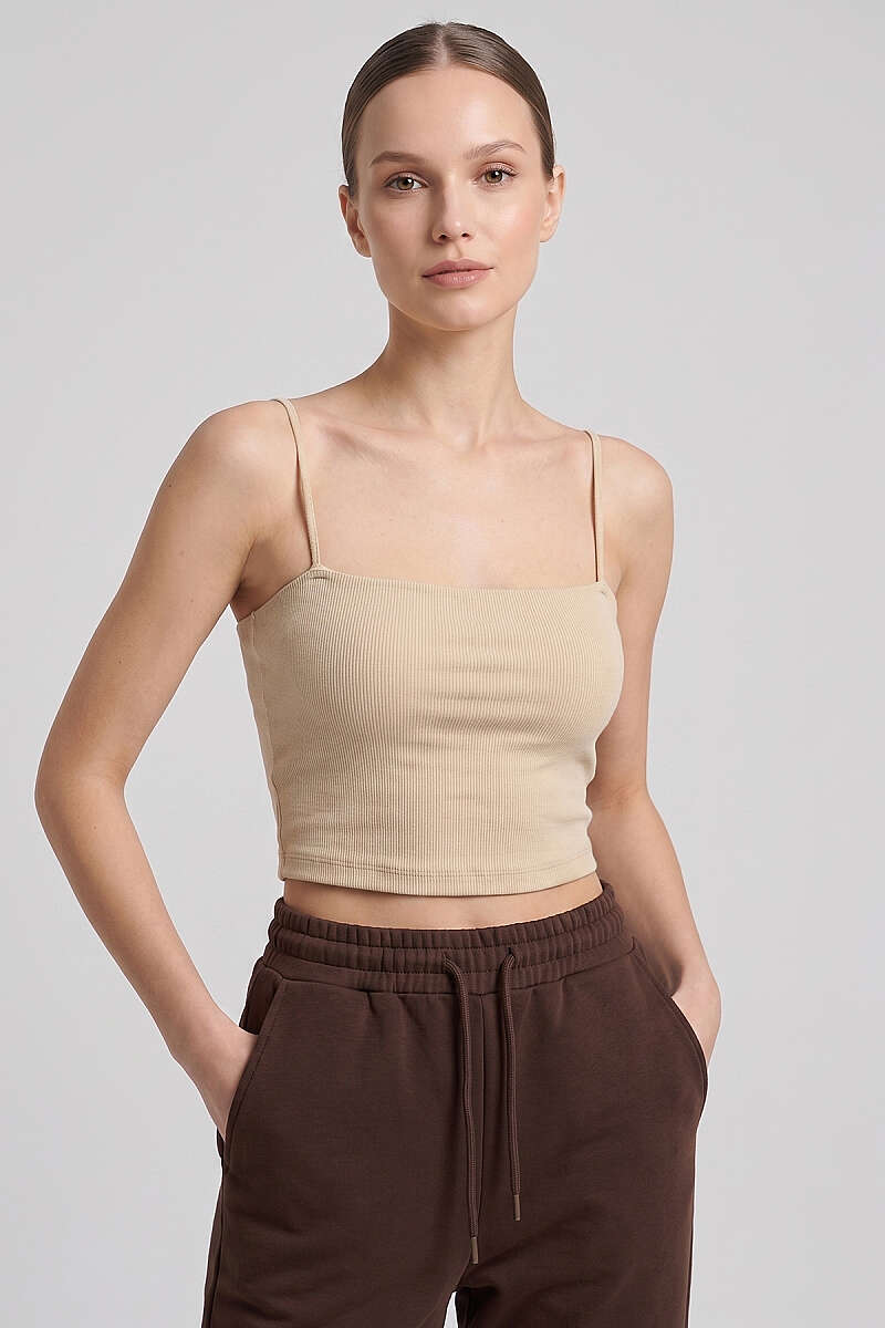 İp Askılı Göğüs Pedli Crop