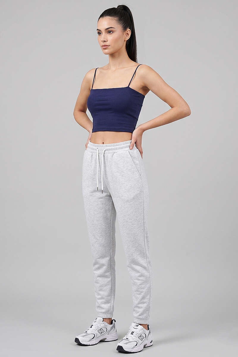 İp Askılı Göğüs Pedli Crop Lacivert