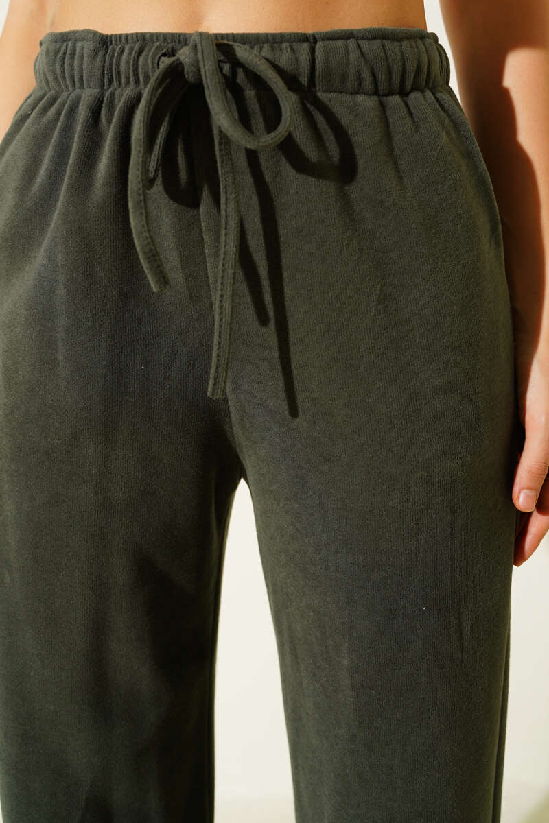 İp Bağcıklı Bol Paça Pantolon