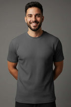 Jakarlı Fitilli Erkek T-shirt