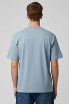 Kabartma Desenli Erkek T-shirt Koyu Gri