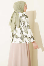 Kabartma Nakışlı Bağcıklı Kimono