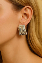 Embossed Current Earrings