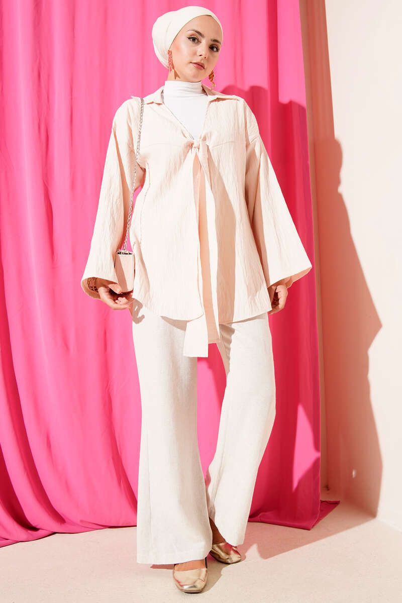 Kalın İp Bağcıklı Kimono
