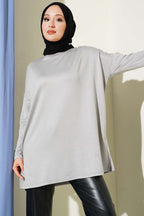 Kalp Detaylı Basic Tunik