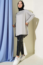 Kalp Detaylı Basic Tunik