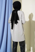 Kalp Detaylı Basic Tunik