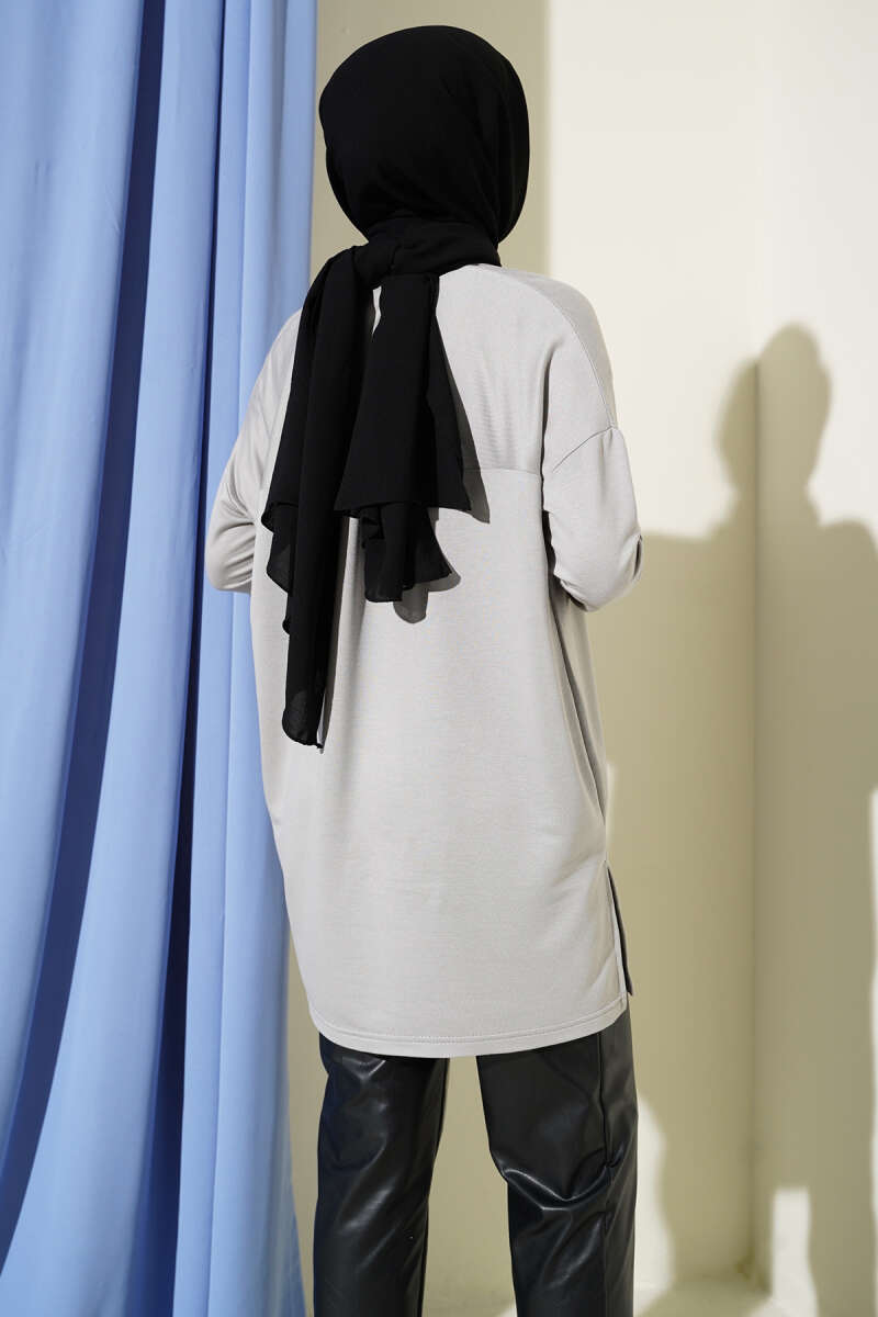 Kalp Detaylı Basic Tunik