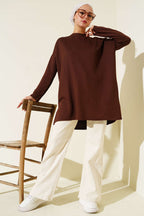 Kalp Detaylı Basic Tunik