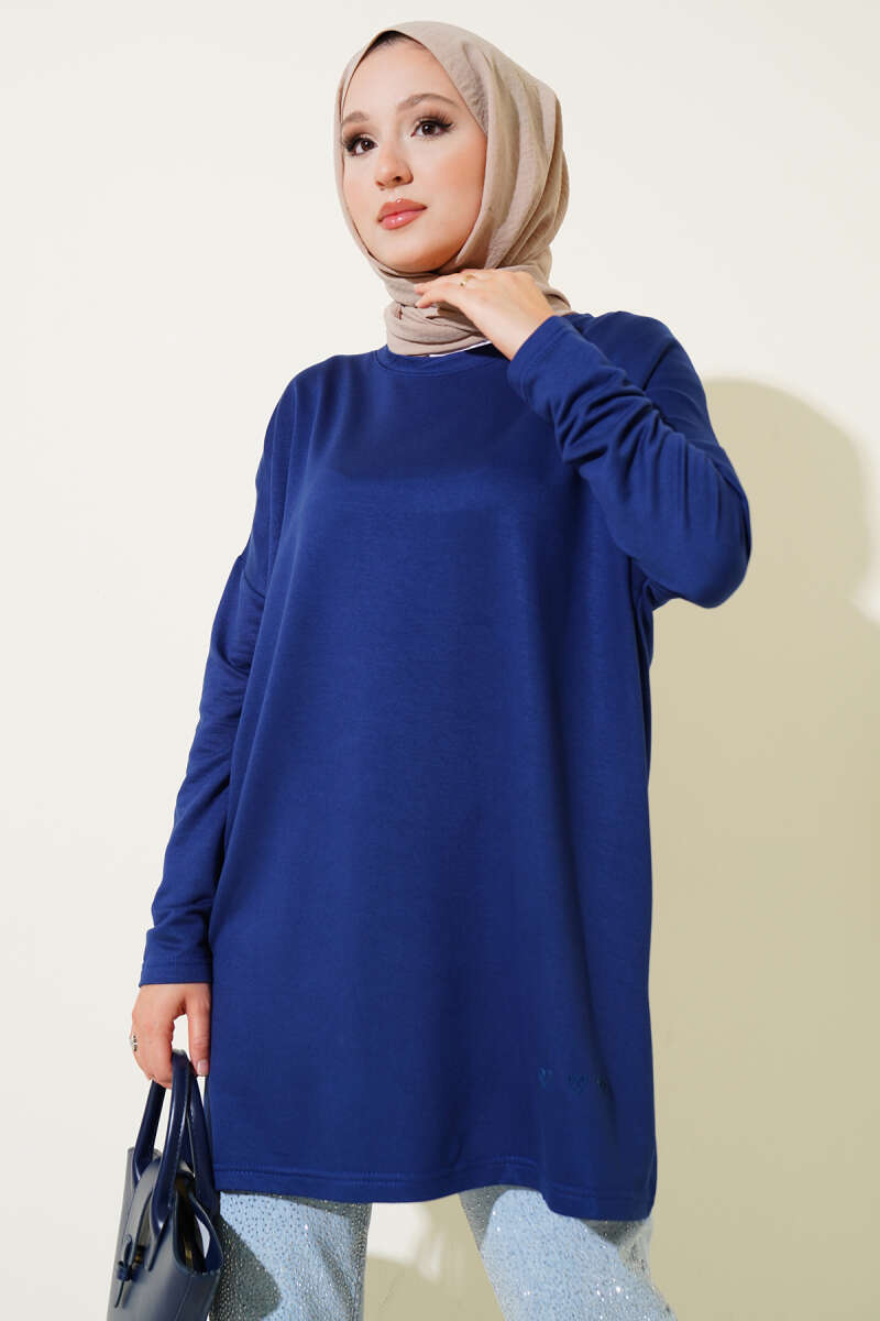 Kalp Detaylı Basic Tunik