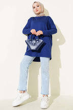 Kalp Detaylı Basic Tunik