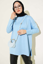 Kalp Detaylı Basic Tunik