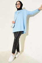 Kalp Detaylı Basic Tunik