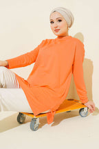Kalp Detaylı Basic Tunik