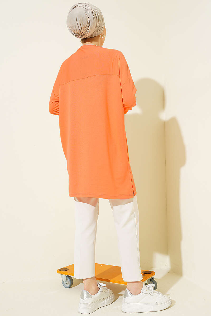 Kalp Detaylı Basic Tunik