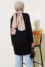 Kalp Detaylı Basic Tunik