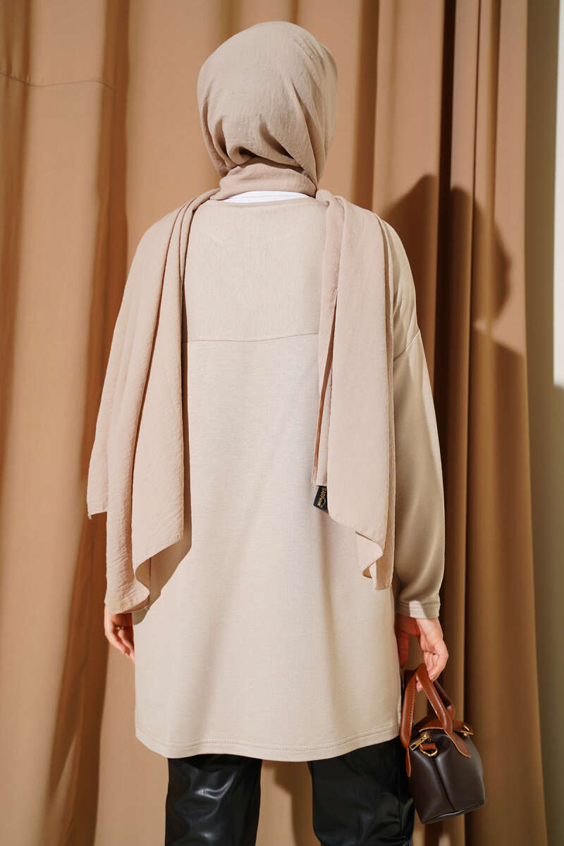 Kalp Detaylı Basic Tunik