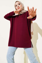 Kalp Detaylı Basic Tunik