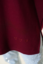 Kalp Detaylı Basic Tunik