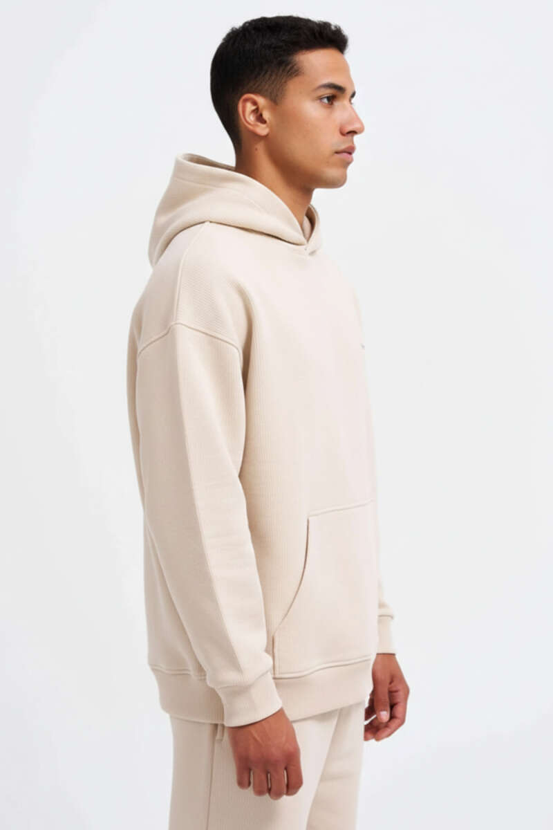 Kanguru Cepli Kapüşonlu Pamuklu Erkek Sweatshirt