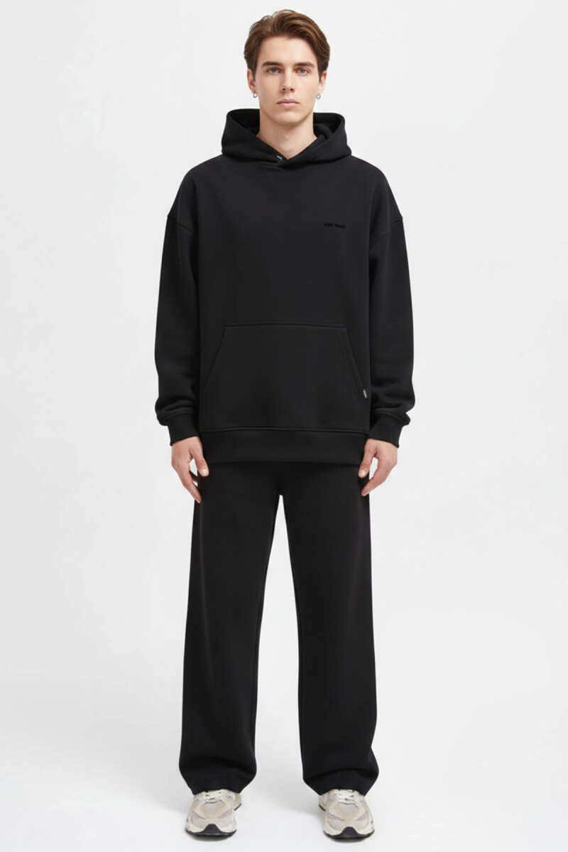 Kanguru Cepli Kapüşonlu Pamuklu Erkek Sweatshirt