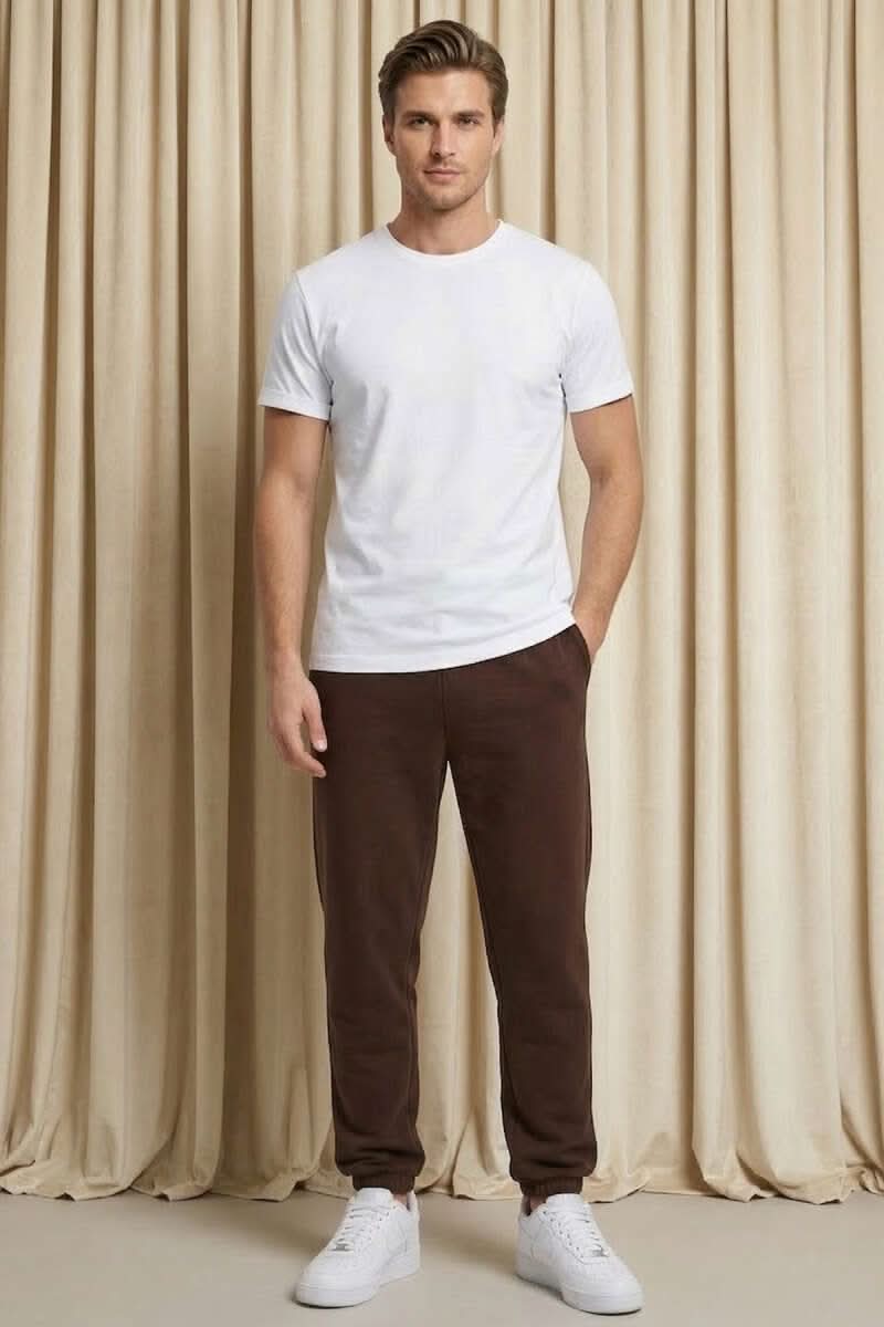 Kapalı Yaka Basic Erkek T-shirt
