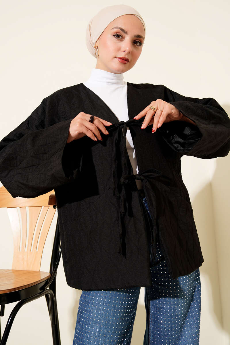 Kapitone Bağlamalı Kimono