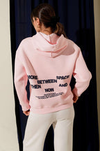 Kapüşonlu Baskılı Üç İplik Sweatshirt