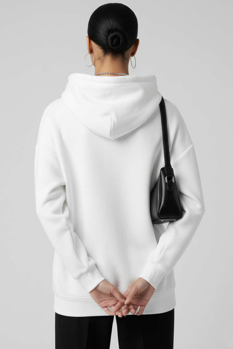 Kapüşonlu Kanguru Cepli Sweatshirt