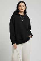Kapüşonlu Kanguru Cepli Sweatshirt