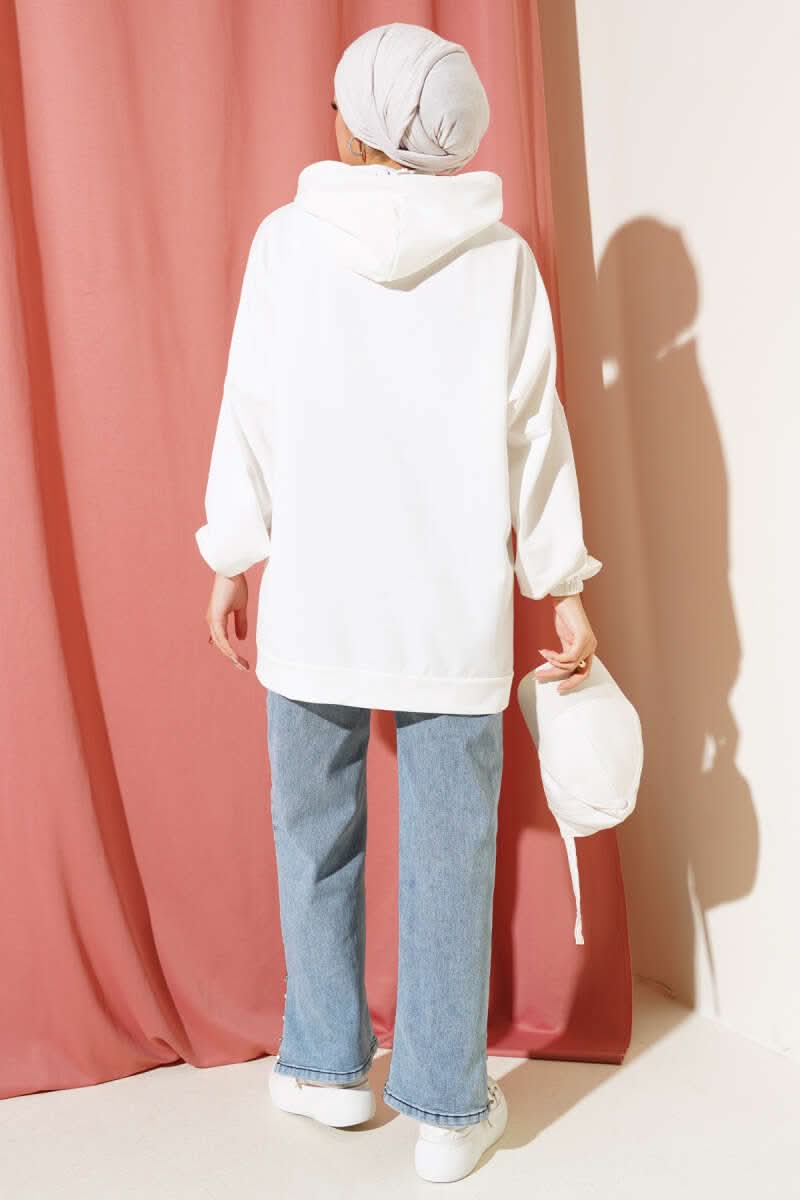 Kapüşonlu Oversize Sweat