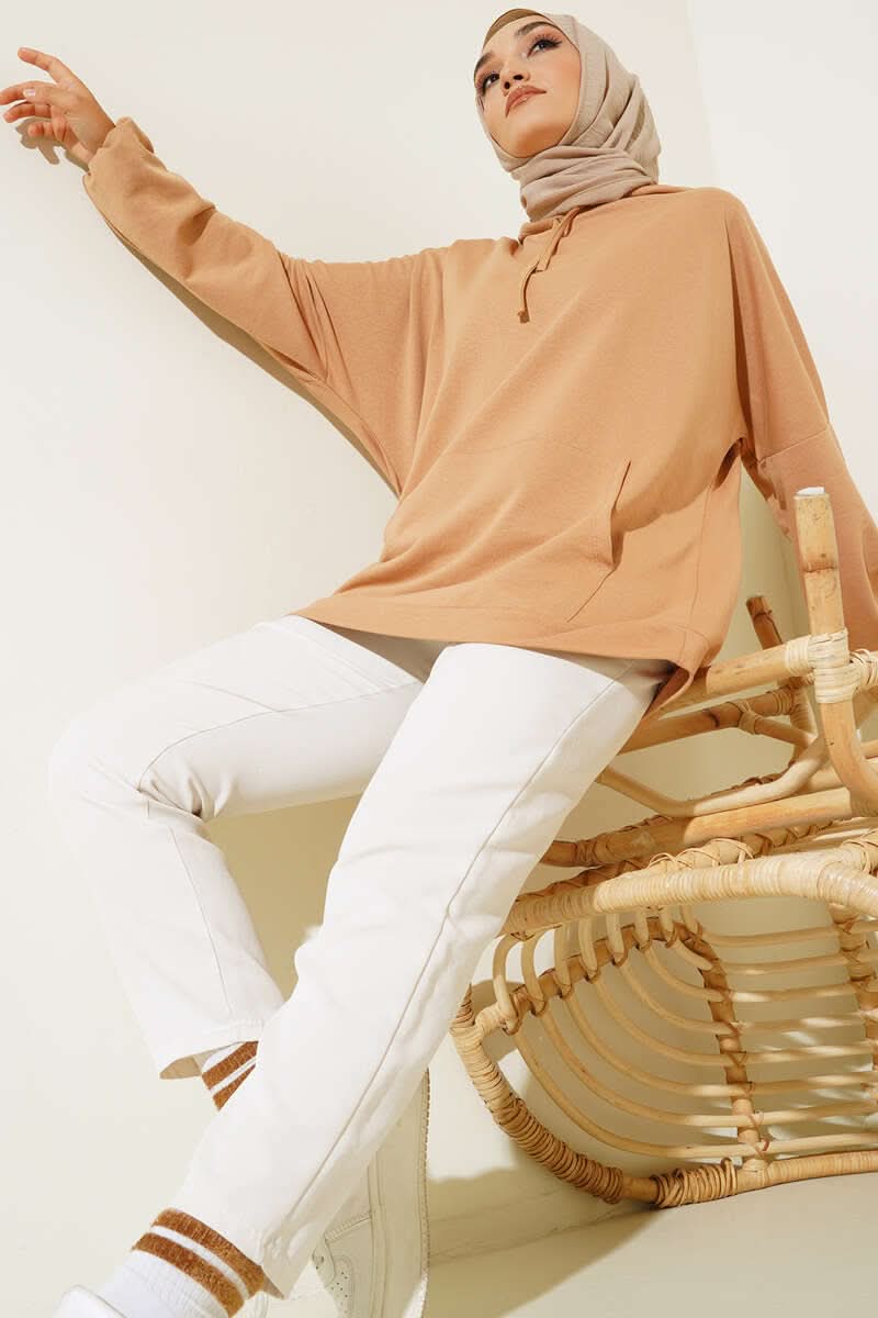 Kapüşonlu Oversize Sweat