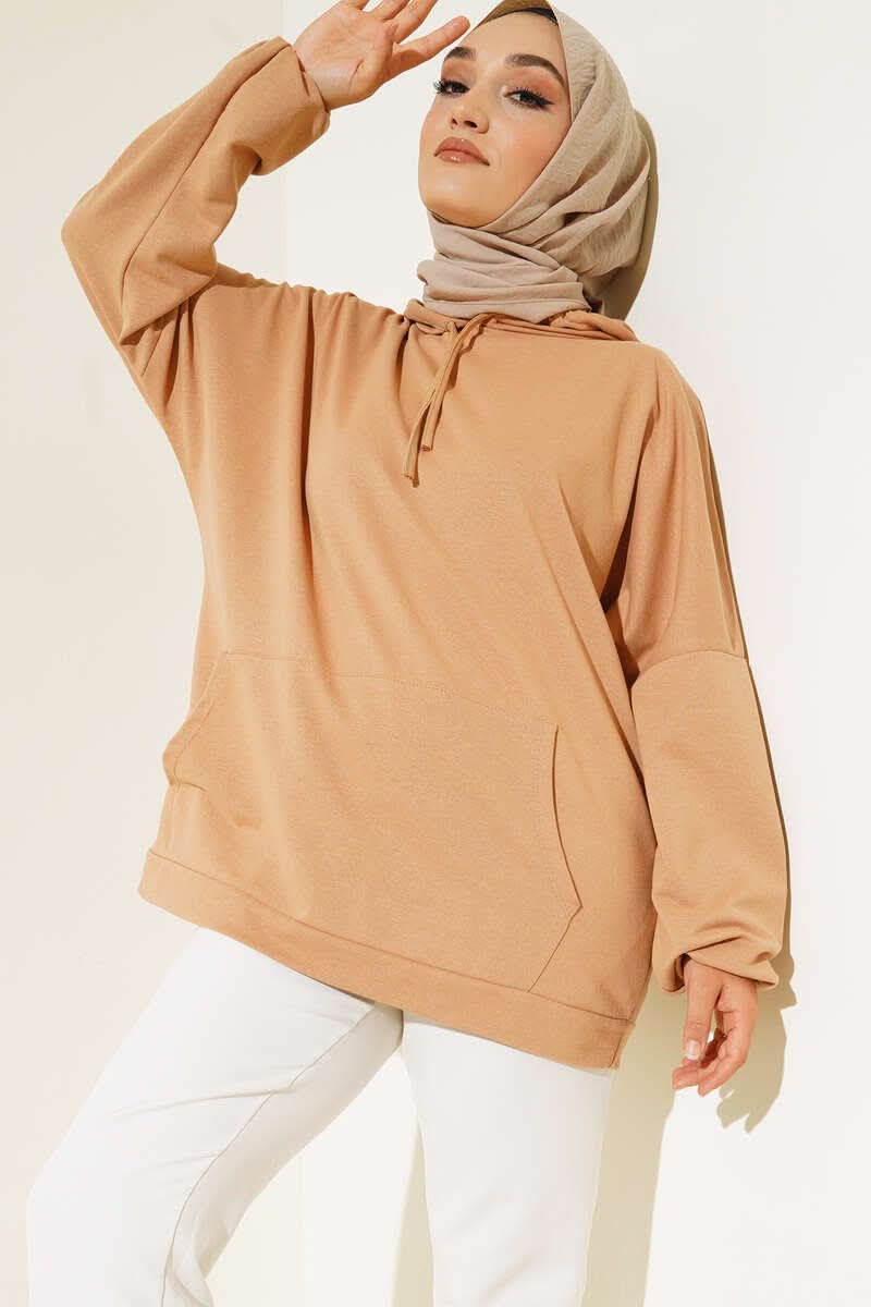 Kapüşonlu Oversize Sweat