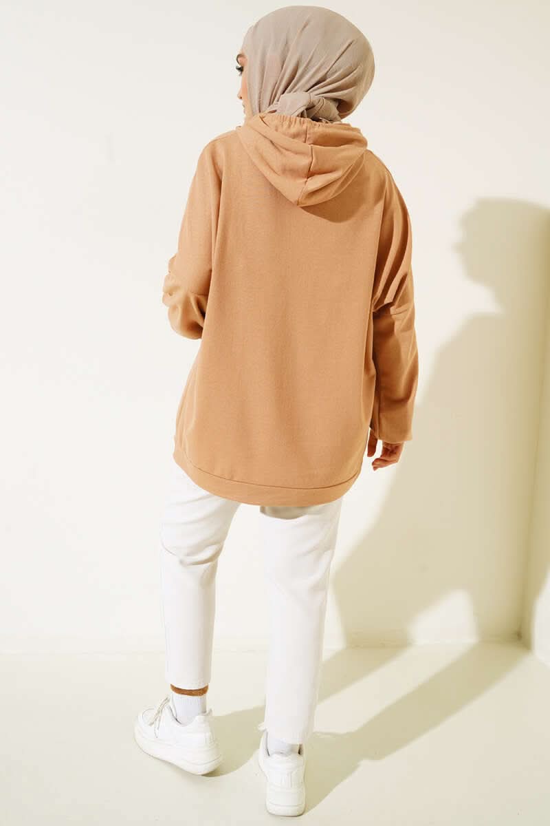 Kapüşonlu Oversize Sweat