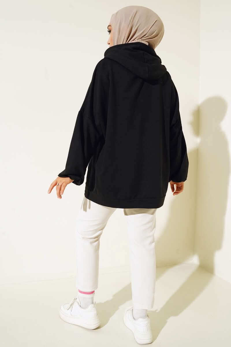 Kapüşonlu Oversize Sweat