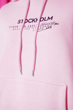 Kapüşonlu Stockholm Baskılı Sweatshirt