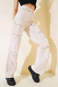 Kargo Cepli Gabardin Pantolon