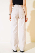 Kargo Cepli Gabardin Pantolon