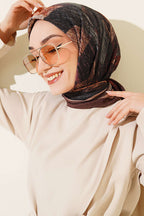 Karışık Desen Bambu Kraş Ayda Eşarp